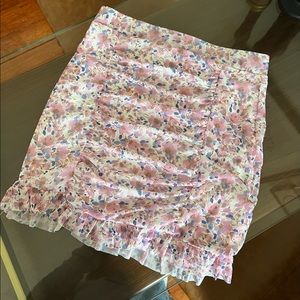 Free people mesh mini skirt